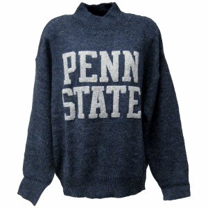 women's navy turtleneck sweater with large Penn State